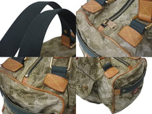 画像をギャラリービューアに読み込む, LOUIS VUITTON ルイヴィトン モノグラモフラージュ リス ボストンバッグ カーキ 村上隆 デニム 08AW M95771 美品 中古 4b000299