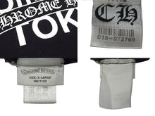 画像をギャラリービューアに読み込む, CHROME HEARTS クロムハーツ OFFWHITE Tokyo Tee オフホワイト 東京限定半袖Tシャツ バックスクロールラベルプリント ブラック 良品 中古 4b000003