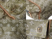 Load image into Gallery viewer, LOUIS VUITTON ルイヴィトン モノグラム ジャスミン 村上隆 ハンドバッグ デニム FL2018 M95772 カーキ 美品 中古 4b000300