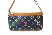 画像をギャラリービューアに読み込む, LOUIS VUITTON ルイヴィトン ポシェットアクセソワール アクセサリーポーチ M92648 モノグラム マルチカラー ブラック 美品 中古 4b000301