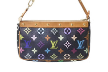 画像をギャラリービューアに読み込む, LOUIS VUITTON ルイヴィトン ポシェットアクセソワール アクセサリーポーチ M92648 モノグラム マルチカラー ブラック 美品 中古 4b000301