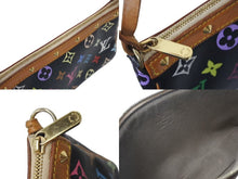 画像をギャラリービューアに読み込む, LOUIS VUITTON ルイヴィトン ポシェットアクセソワール アクセサリーポーチ M92648 モノグラム マルチカラー ブラック 美品 中古 4b000301