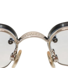 画像をギャラリービューアに読み込む, 極美品 CHANEL シャネル ハーフリム サングラス アイウェア 4092-B c.124/7B サイズ62□15 120 ココマーク ラインストーン 中古 4a000611