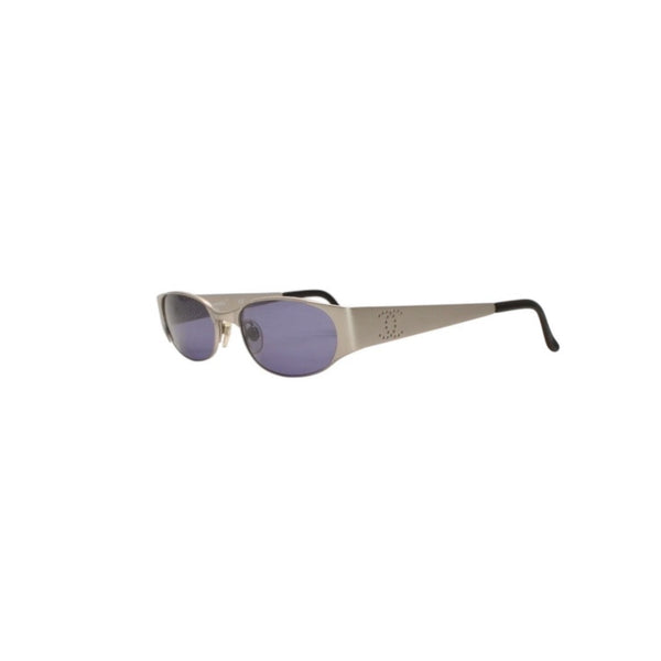 CHANEL Sunglasses Eyewear 09613 45002 Coco Mark Punching Logo Metal Silver Gray Good Condition Used 4a000609