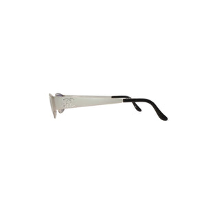 CHANEL Sunglasses Eyewear 09613 45002 Coco Mark Punching Logo Metal Silver Gray Good Condition Used 4a000609