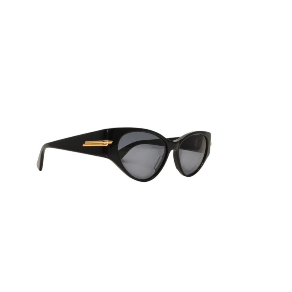 極美品 BOTTEGAVENETA ボッテガヴェネタ サングラス アイウェア BV1002S 001 サイズ55□16-135 サイドロゴ ブラック 中古 4a000610