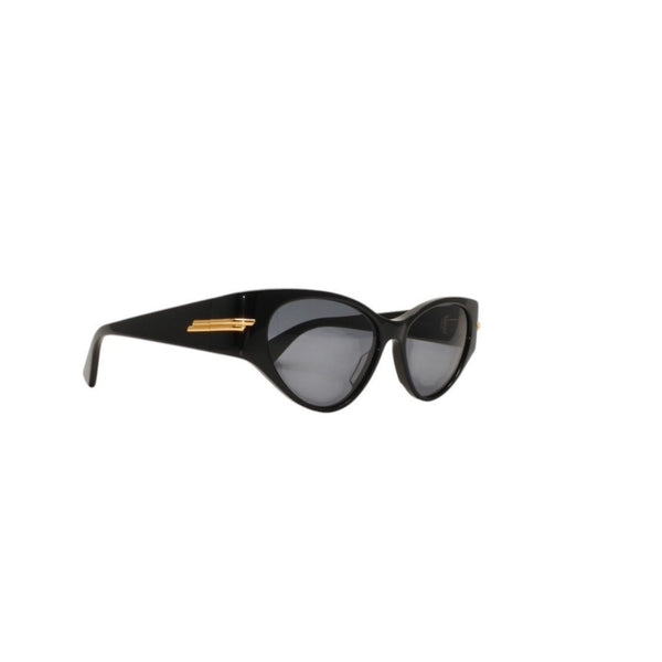 極美品 BOTTEGAVENETA ボッテガヴェネタ サングラス アイウェア BV1002S 001 サイズ55□16-135 サイドロゴ ブラック 中古 4a000610