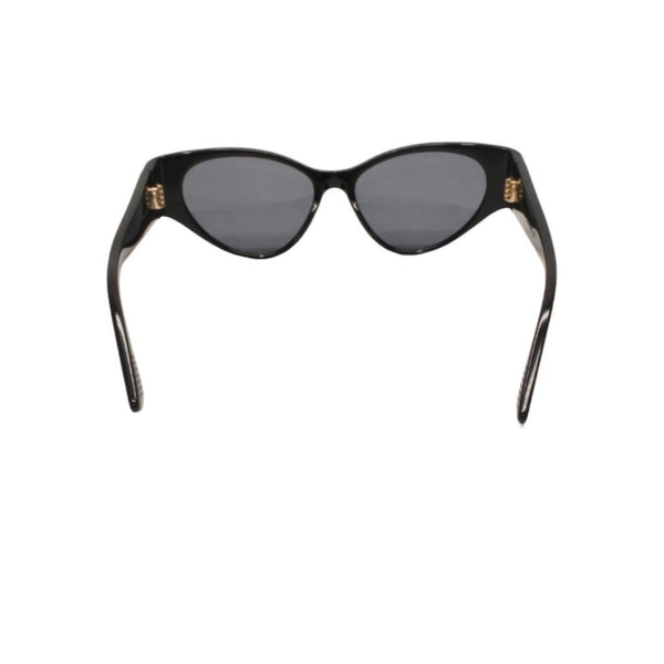 極美品 BOTTEGAVENETA ボッテガヴェネタ サングラス アイウェア BV1002S 001 サイズ55□16-135 サイドロゴ ブラック 中古 4a000610