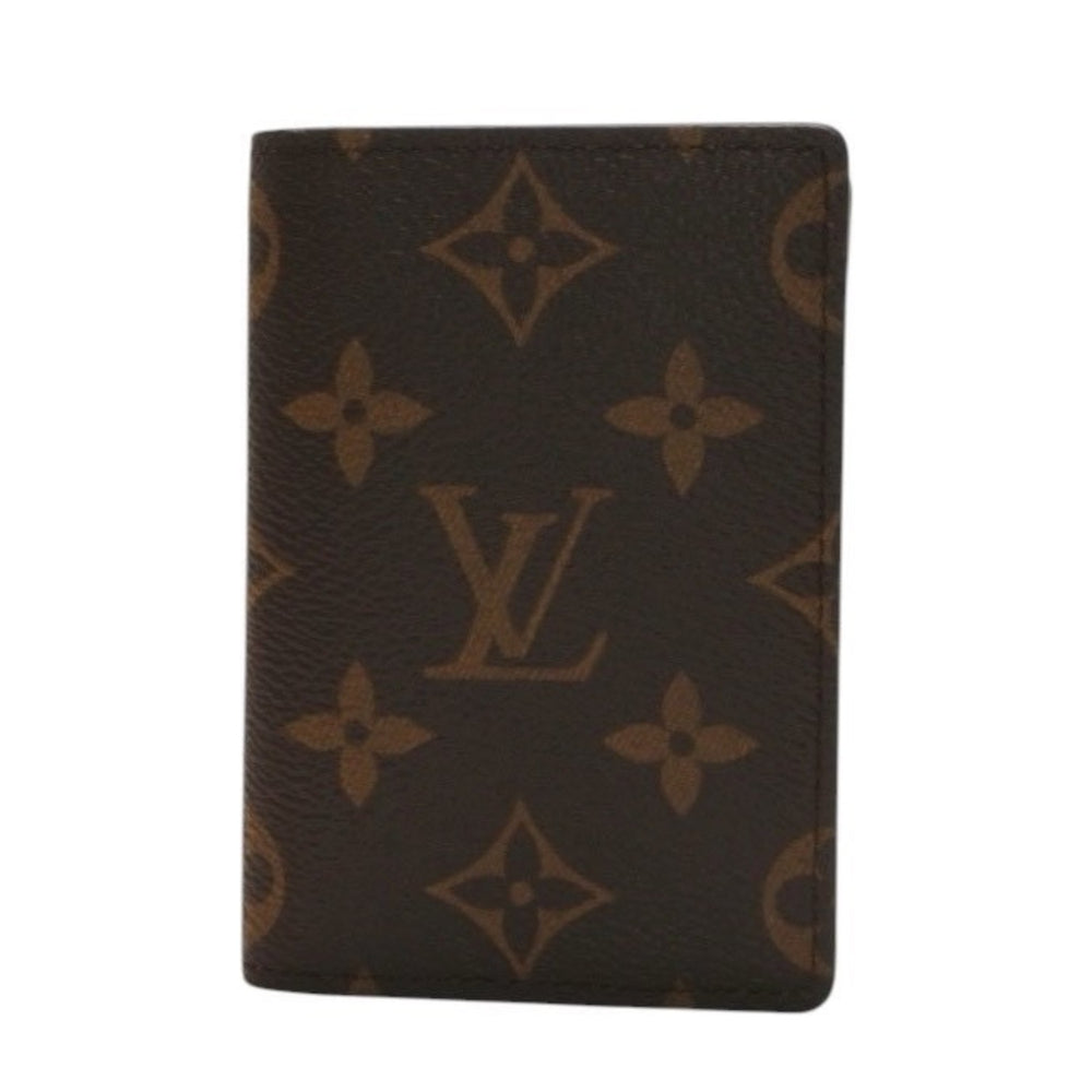 New and unused LOUIS VUITTON Monogram Shadow Organizer Posh Card Case M60502 Black Used 4a000318
