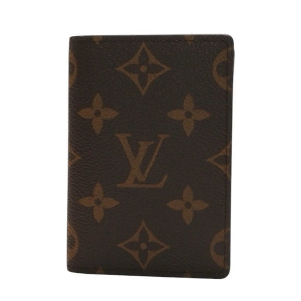 New and unused LOUIS VUITTON Monogram Shadow Organizer Posh Card Case M60502 Black Used 4a000318