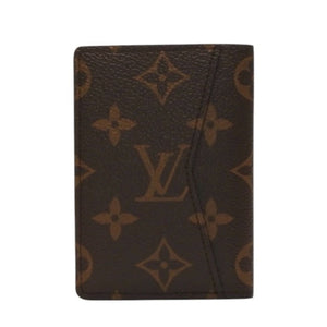 New and unused LOUIS VUITTON Monogram Shadow Organizer Posh Card Case M60502 Black Used 4a000318