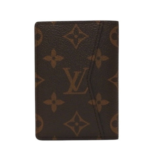 New and unused LOUIS VUITTON Monogram Shadow Organizer Posh Card Case M60502 Black Used 4a000318