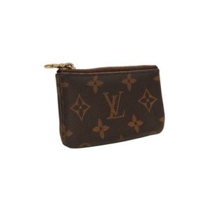 LOUIS VUITTON Pochette Cle Coin Case Coin Purse M62650 Monogram Brown Good Condition Used 4a000302