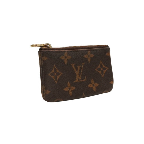 LOUIS VUITTON Pochette Cle Coin Case Coin Purse M62650 Monogram Brown Good Condition Used 4a000302