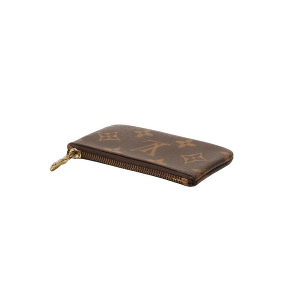 LOUIS VUITTON Pochette Cle Coin Case Coin Purse M62650 Monogram Brown Good Condition Used 4a000302