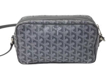 Load image into Gallery viewer, 極美品 GOYARD ゴヤール カップヴェールPM ショルダーバッグ グレー PVC レザー シルバー金具 中古 4b000302