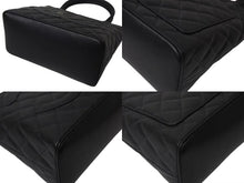 Load image into Gallery viewer, 新品同様 CHANEL シャネル 復刻トートバッグ ハンドバッグ 9番台 キャビアスキン ブラック ココマーク ロゴ 鞄 シルバー金具 中古 4b000305