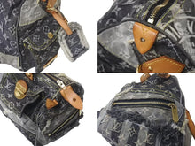 画像をギャラリービューアに読み込む, LOUIS VUITTON ルイヴィトン スピーディ30 ボストンバッグ パッチワーク M95381 モノグラムデニム ブラック 美品 中古 4b000308