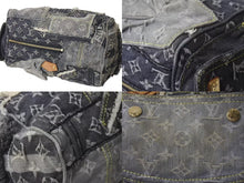 画像をギャラリービューアに読み込む, LOUIS VUITTON ルイヴィトン スピーディ30 ボストンバッグ パッチワーク M95381 モノグラムデニム ブラック 美品 中古 4b000308