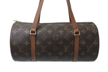 Load image into Gallery viewer, LOUIS VUITTON ルイヴィトン モノグラム パピヨン30 ハンドバッグ M51365 筒型 ロゴ 鞄 ゴールド金具 ブラウン 美品 中古 4b000310