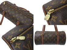 Load image into Gallery viewer, LOUIS VUITTON ルイヴィトン モノグラム パピヨン30 ハンドバッグ M51365 筒型 ロゴ 鞄 ゴールド金具 ブラウン 美品 中古 4b000310