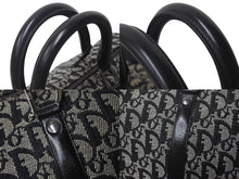 画像をギャラリービューアに読み込む, Christian Dior クリスチャンディオール トロッター 35cm ボストンバッグ BO A 0043 ブラック シルバー金具 美品 中古 4b000311