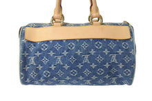 Load image into Gallery viewer, 極美品 LOUIS VUITTON ルイヴィトン ネオスピーディ ハンドバッグ M95019 モノグラムデニム ゴールド金具 中古 4b000313