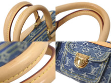 Load image into Gallery viewer, 極美品 LOUIS VUITTON ルイヴィトン ネオスピーディ ハンドバッグ M95019 モノグラムデニム ゴールド金具 中古 4b000313