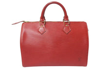 画像をギャラリービューアに読み込む, LOUIS VUITTON ルイヴィトン スピーディ30 ハンドバッグ M43007 エピ レザー レッド ゴールド金具 美品 中古 4b000315