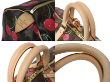 画像をギャラリービューアに読み込む, 新品同様 LOUIS VUITTON ルイヴィトン キーポル45 ボストンバッグ M95011 モノグラムチェリー 村上隆 PVC レザー 中古 4b000316