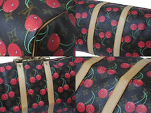 画像をギャラリービューアに読み込む, 新品同様 LOUIS VUITTON ルイヴィトン キーポル45 ボストンバッグ M95011 モノグラムチェリー 村上隆 PVC レザー 中古 4b000316