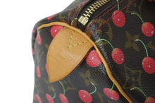 Load image into Gallery viewer, 極美品 LOUIS VUITTON ルイヴィトン モノグラムチェリー スピーディ25 ハンドバッグ M95009 村上隆 ブラウン 中古 4b000319