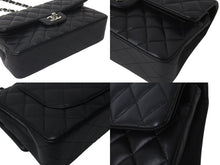 Load image into Gallery viewer, 極美品 CHANEL シャネル チェーンショルダーバッグ マトラッセ23 Wフラップラップ ラムスキン ブラックシルバー 29番台 中古 4b000320