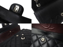 Load image into Gallery viewer, 極美品 CHANEL シャネル チェーンショルダーバッグ マトラッセ23 Wフラップラップ ラムスキン ブラックシルバー 29番台 中古 4b000320