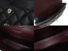 Load image into Gallery viewer, 極美品 CHANEL シャネル チェーンショルダーバッグ マトラッセ23 Wフラップラップ ラムスキン ブラックシルバー 29番台 中古 4b000320