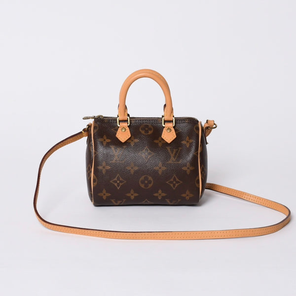 LOUIS VUITTON ルイヴィトン ナノスピーディ 2WAY ショルダーバッグ M61252 モノグラム 美品 中古 4a000423