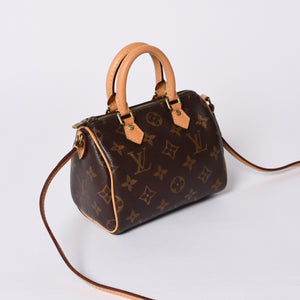 LOUIS VUITTON ルイヴィトン ナノスピーディ 2WAY ショルダーバッグ M61252 モノグラム 美品 中古 4a000423