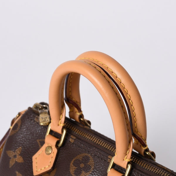 LOUIS VUITTON ルイヴィトン ナノスピーディ 2WAY ショルダーバッグ M61252 モノグラム 美品 中古 4a000423