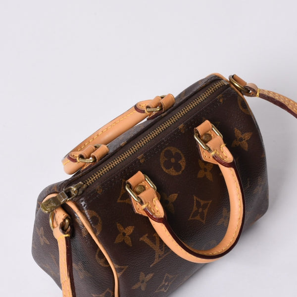 LOUIS VUITTON ルイヴィトン ナノスピーディ 2WAY ショルダーバッグ M61252 モノグラム 美品 中古 4a000423