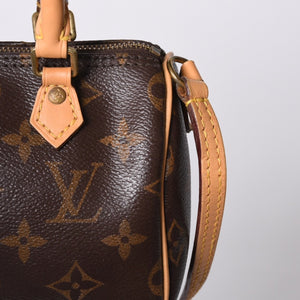 LOUIS VUITTON ルイヴィトン ナノスピーディ 2WAY ショルダーバッグ M61252 モノグラム 美品 中古 4a000423