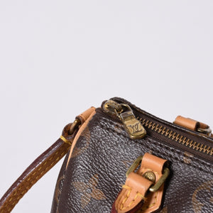 LOUIS VUITTON ルイヴィトン ナノスピーディ 2WAY ショルダーバッグ M61252 モノグラム 美品 中古 4a000423