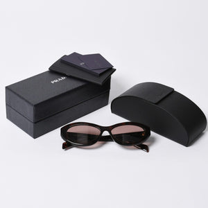 PRADA プラダ サングラス アイウェア SPR26Z-F 17N-60B サイズ56□15 145 べっ甲カラー ブラウン 美品 中古 4a000321