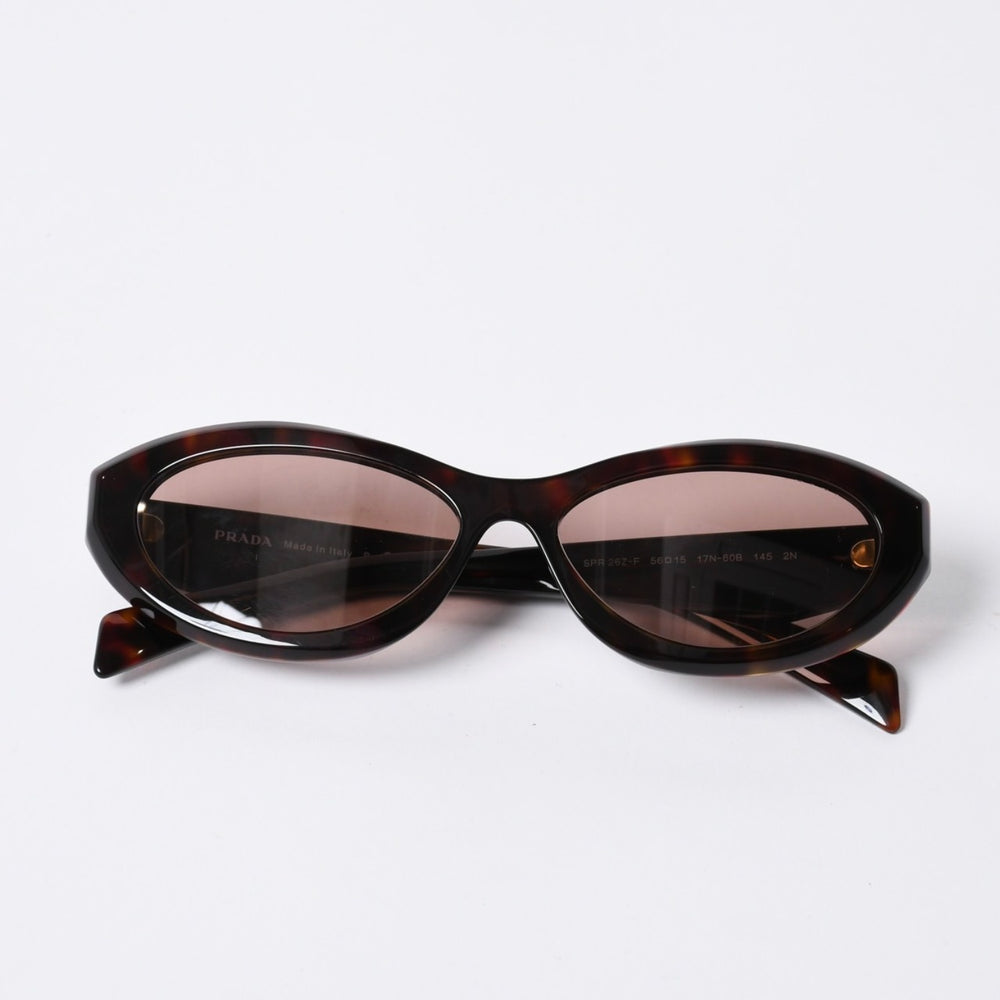 PRADA プラダ サングラス アイウェア SPR26Z-F 17N-60B サイズ56□15 145 べっ甲カラー ブラウン 美品 中古 4a000321