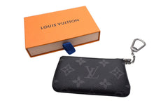 画像をギャラリービューアに読み込む, 極美品 LOUIS VUITTON ルイヴィトン カードキーケース ポシェット クレ モノグラム エクリプス M80905 グレー ブラック 中古 4b000321
