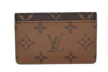 画像をギャラリービューアに読み込む, 新品同様 LouisVuitton ルイヴィトン カードケース モノグラム リバース ポルト カルト サーンプル M69161 ブラウン 中古 4b000323