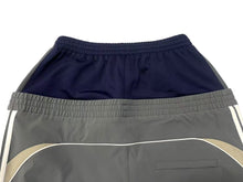 画像をギャラリービューアに読み込む, BALENCIAGA バレンシアガ 24AW レイヤード カットアップ トラックロングパンツ サイズM グレー ネイビー 808909 美品 中古 4b000335