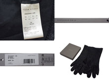 画像をギャラリービューアに読み込む, 新品同様 Rick Owens リックオウエンス 24FW ポータービル ランウェイ レザー グローブ 手袋 ブラック ラムスキン シルク 9 1/2 RR02D6451 中古 4b000340