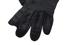 画像をギャラリービューアに読み込む, 新品同様 Rick Owens リックオウエンス 24FW ポータービル ランウェイ レザー グローブ 手袋 ブラック ラムスキン シルク 9 1/2 RR02D6451 中古 4b000340