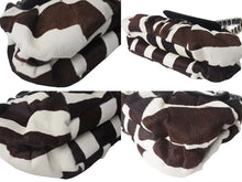 画像をギャラリービューアに読み込む, CHRISTIAN DIOR クリスチャンディオール ハラコ チェーンショルダーバッグ 05-MA-0018 ホワイト ブラウン シルバー金具 美品 中古 4b000353