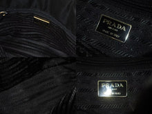 画像をギャラリービューアに読み込む, PRADA プラダ チェーンショルダーバッグ トートバッグ ハンドバッグ トライアングルロゴ B4394 ブラック ゴールド金具 美品 中古 4b000355